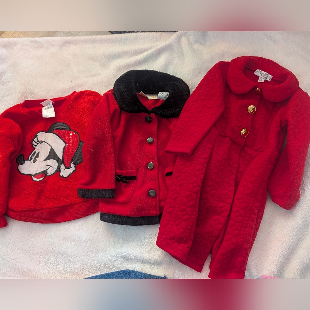 Girls 2t Winter Christmas Jacket Bundle